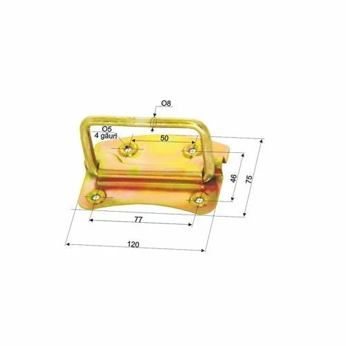 Manere stupi cu deschidere 90 grade galvanizate