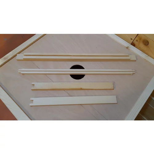 Rame stupi drepte 1/1 tei pentru faguri plastic sau ceara - pachet 25 buc
